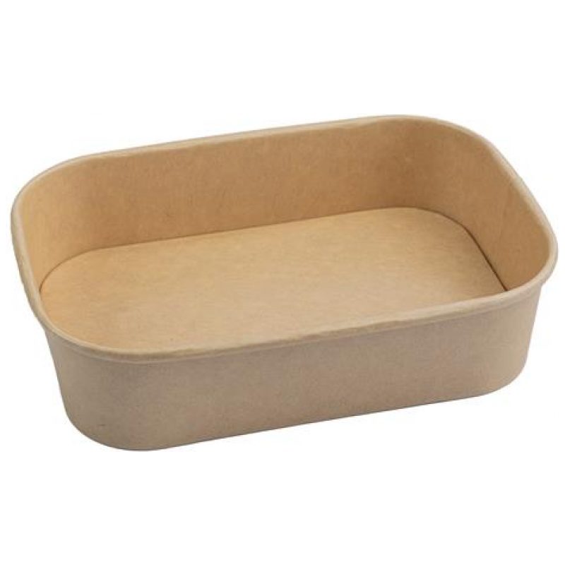 rectangular paper bowl